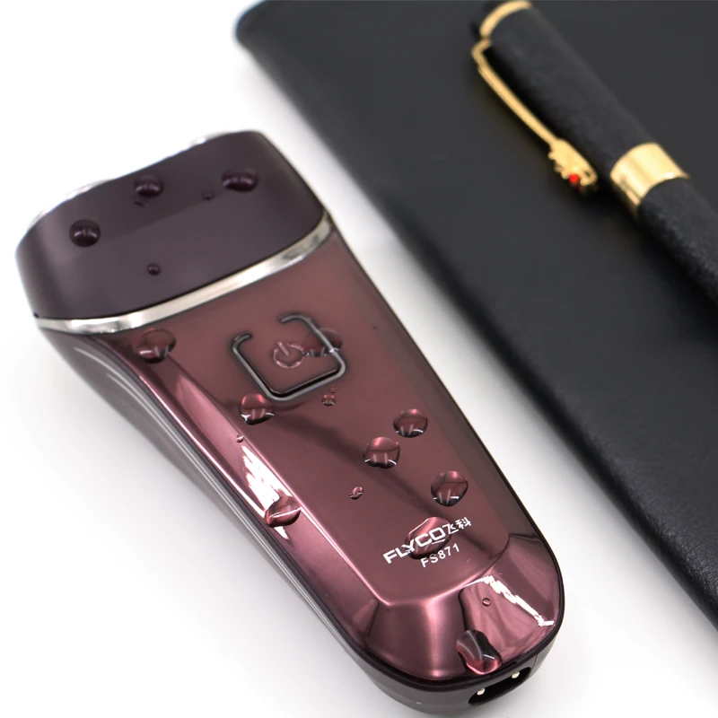 Flyco электрическая бритвенная машина для мужчин бритва из розового золота FS871