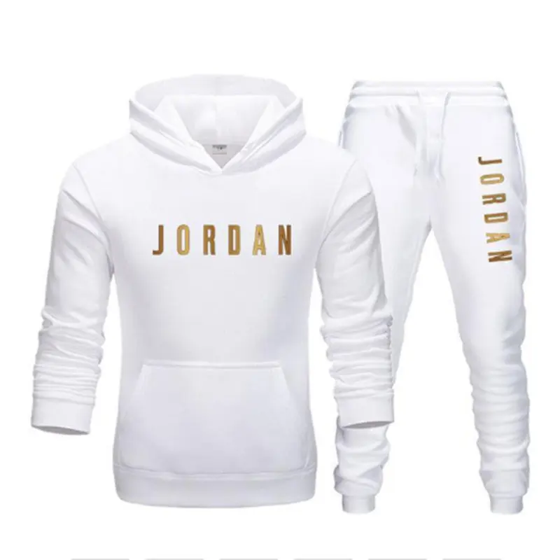 

Spring Autumn Men's Letter Print Hoodie Brand Sportswear Suit Men's Sports Hoodie + Pants Suit High Quality Casual Men's Hoodie