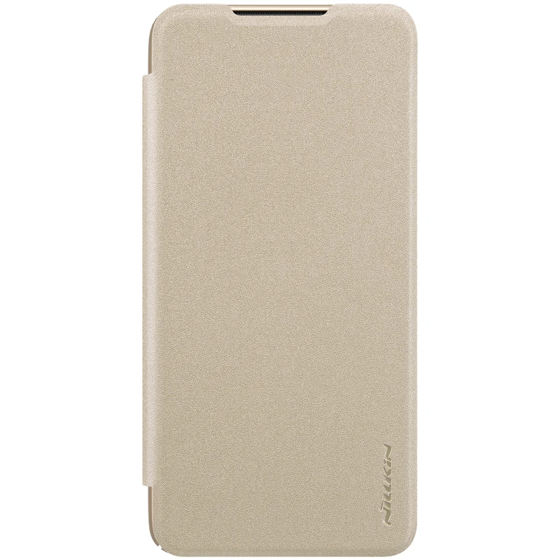 Золотой Кожаный чехол-накладка для Xiaomi redmi note 8 NILLKIN Sparkle супер тонкий чехол-книжка для redmi note 8 pro PU - Цвет: Золотой