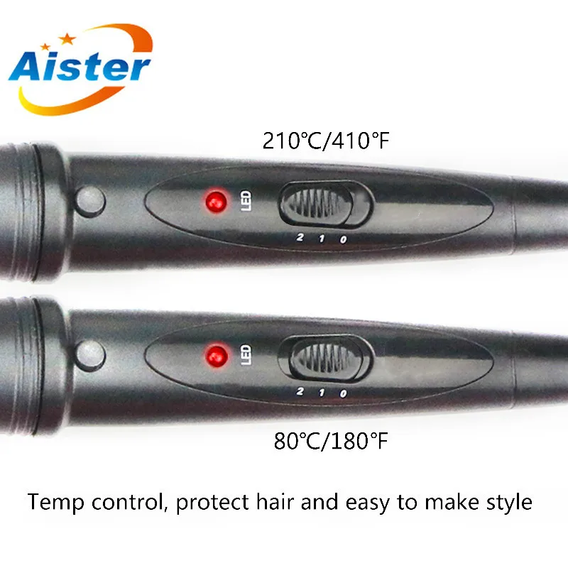 6 в 1 профессиональные керамические щипцы для завивки волос со светодиодный ным