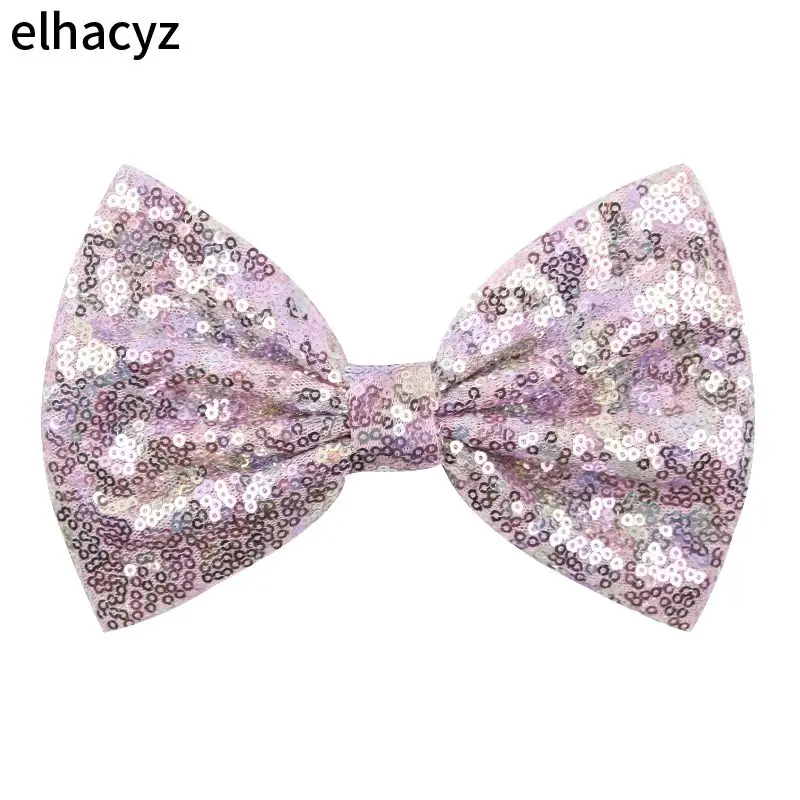 10 шт./лот 7 &quotсупер большой грязный блесток банты повязка на голову 54 Цвета бант