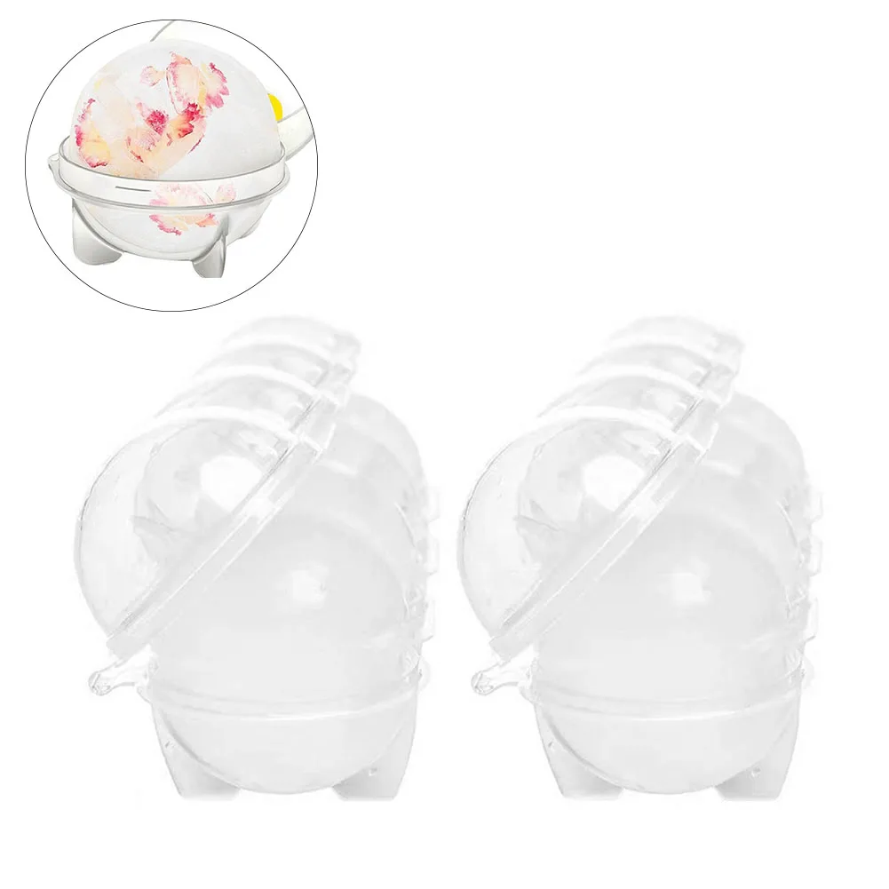 

2pcs Whiskey Cocktails Round Party For Bar With Lid Quick Release Practical 4-Hole DIY Sealed Summer Easy Clean Ice Ball Mold