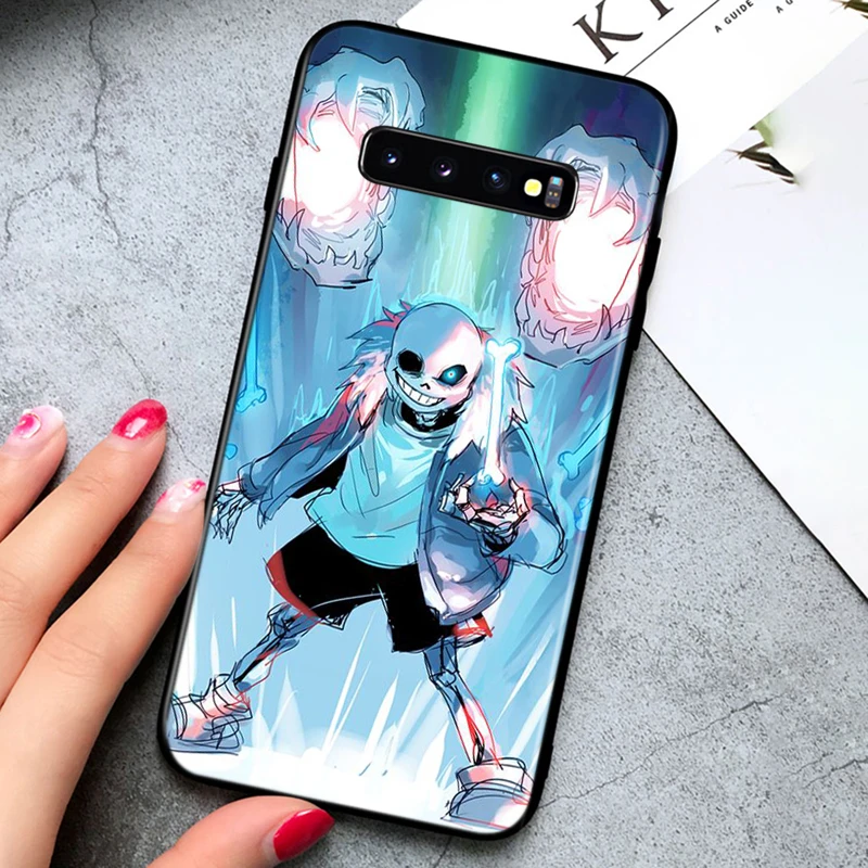 

Silicone shell Undertale Sans Anime for Samsung Galaxy Note 10 PLus 9 8 S10 5G S9 S8 S7 Plus Edge Phone Case