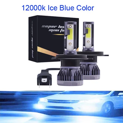 12000K Mини 12В H1 светодиодный H7 Canbus H4 H11 H8 6500K для автомобильных фар 12000LM Авто 9005 HB3 9006 HB4 800K светодиодный автомобилей 6000K светодиодный - Испускаемый цвет: 12000K