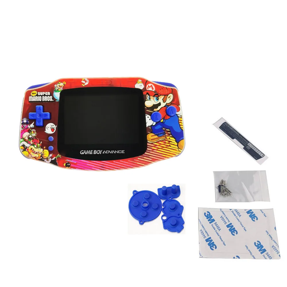 Новый корпус на заказ с набором кнопок для ЖК-экрана GBA IPS V2 предварительно