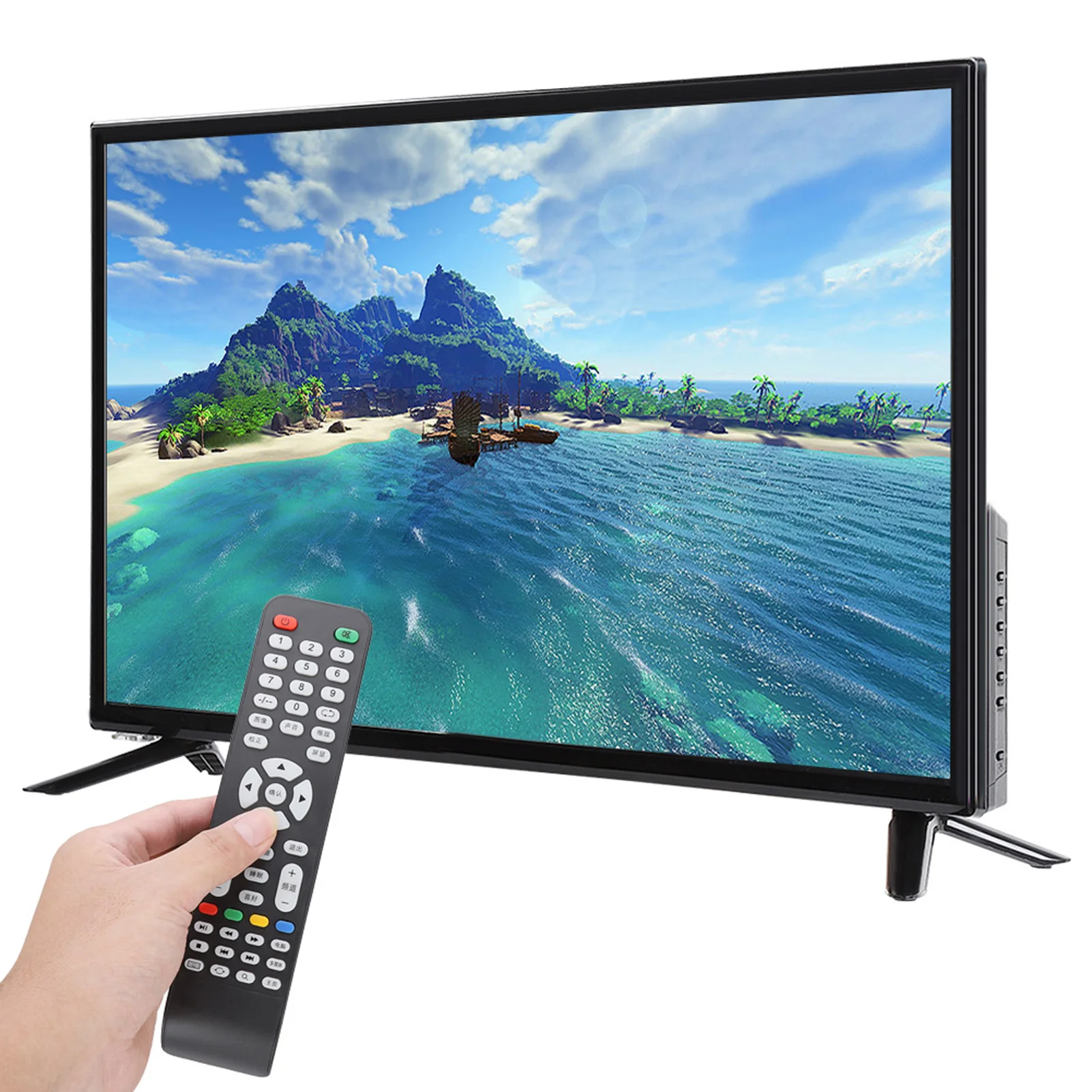 

32-дюймовый HD «умный» телевизор LCD ультра тонкий HDR цифровой телевизор USB RF вход многоязычный искусственный интеллект голосовой телевизор AU р...