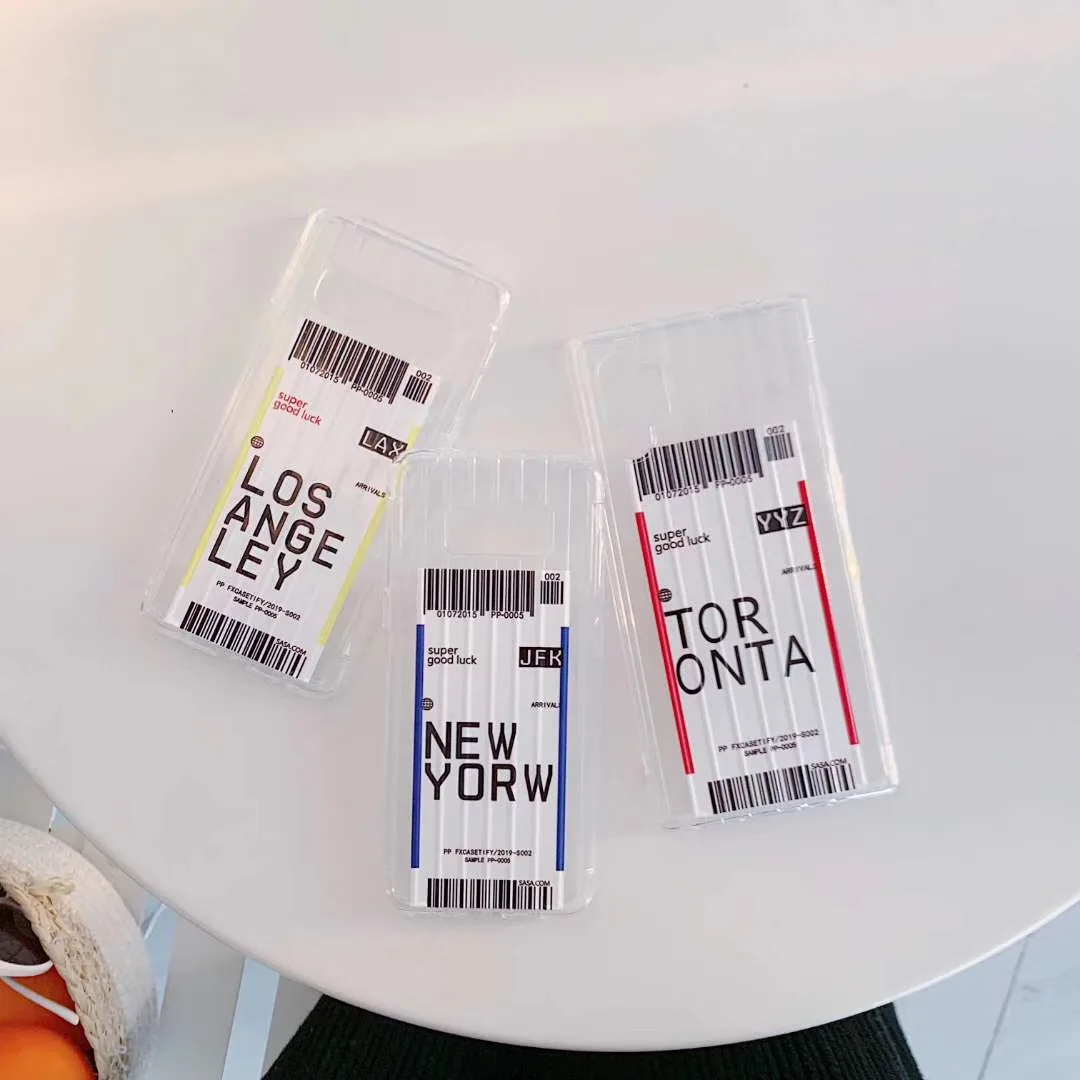 Нью-Йорк Лос-Анджелеса Toronta тур по городу авиа билеты Крышка для samsung Galaxy S8 S9 10 Plus