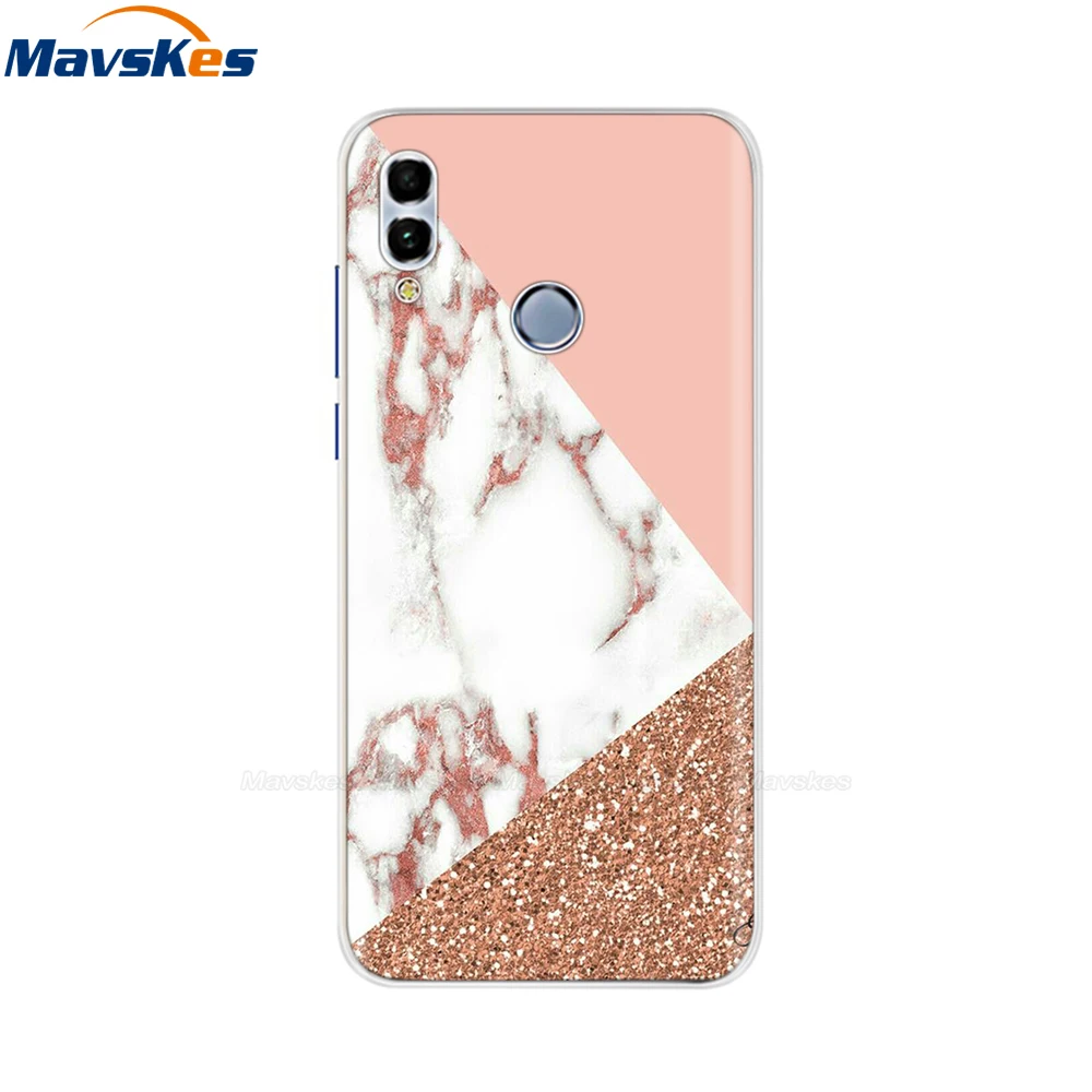 40 Huawei Honor 10 Lite чехол мягкий силиконовый милый ТПУ задняя крышка для Fundas huawei P Smart /Honor 10 удобный телефонный футляр сумки - Цвет: 40