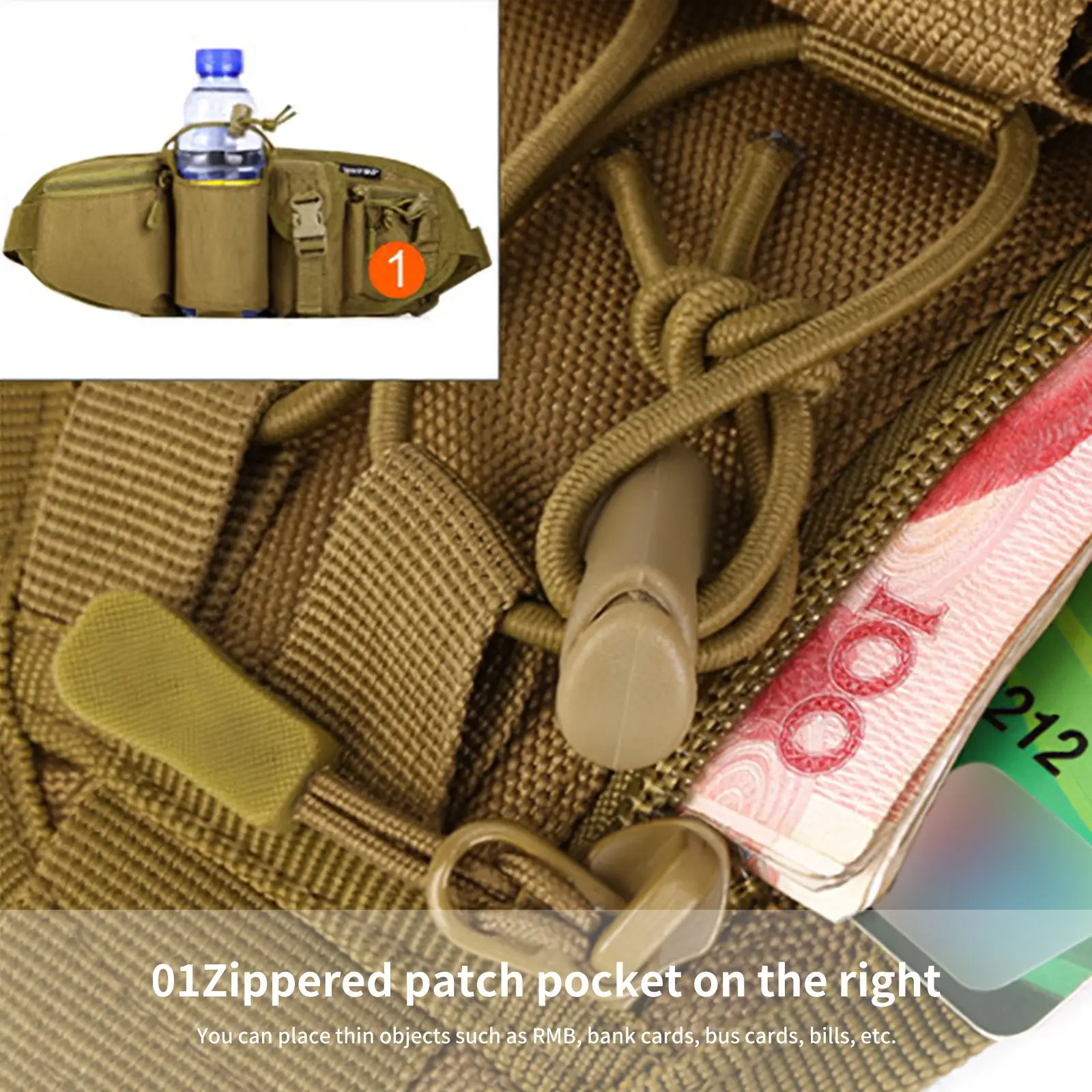 

Waterproof Outdoor Sport Muitl-Function Waist Pack Chest Should Bag For Men Crossbody Fanny Pack Bum Bags Multipurpose Camping