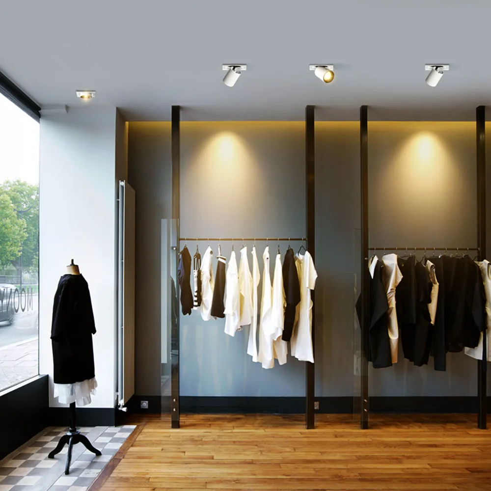 Одиночный/двойной головкой светодиодный светильник утопленный Телескопический