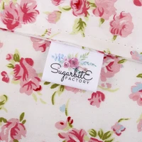 sewing labels custom brand labels clothing labels sewing machine fabric 100 cotton flowers md2033