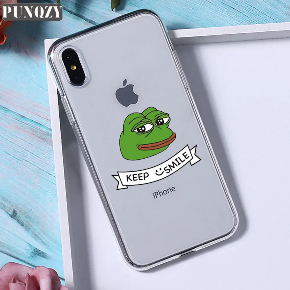 TPU A436 Забавный чехол для телефона Pepe The Frog Happy Cry fees Good Man для iPhone 11 pro max 6 6S 8 7 Plus 5 5S X XR XS MAX силиконовый чехол из ТПУ - Цвет: TPU A436