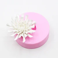 new flower soap mold chrysanthemum fondant cake silicone mold cake decorating tools diy chocolatebirthday cake baking tools