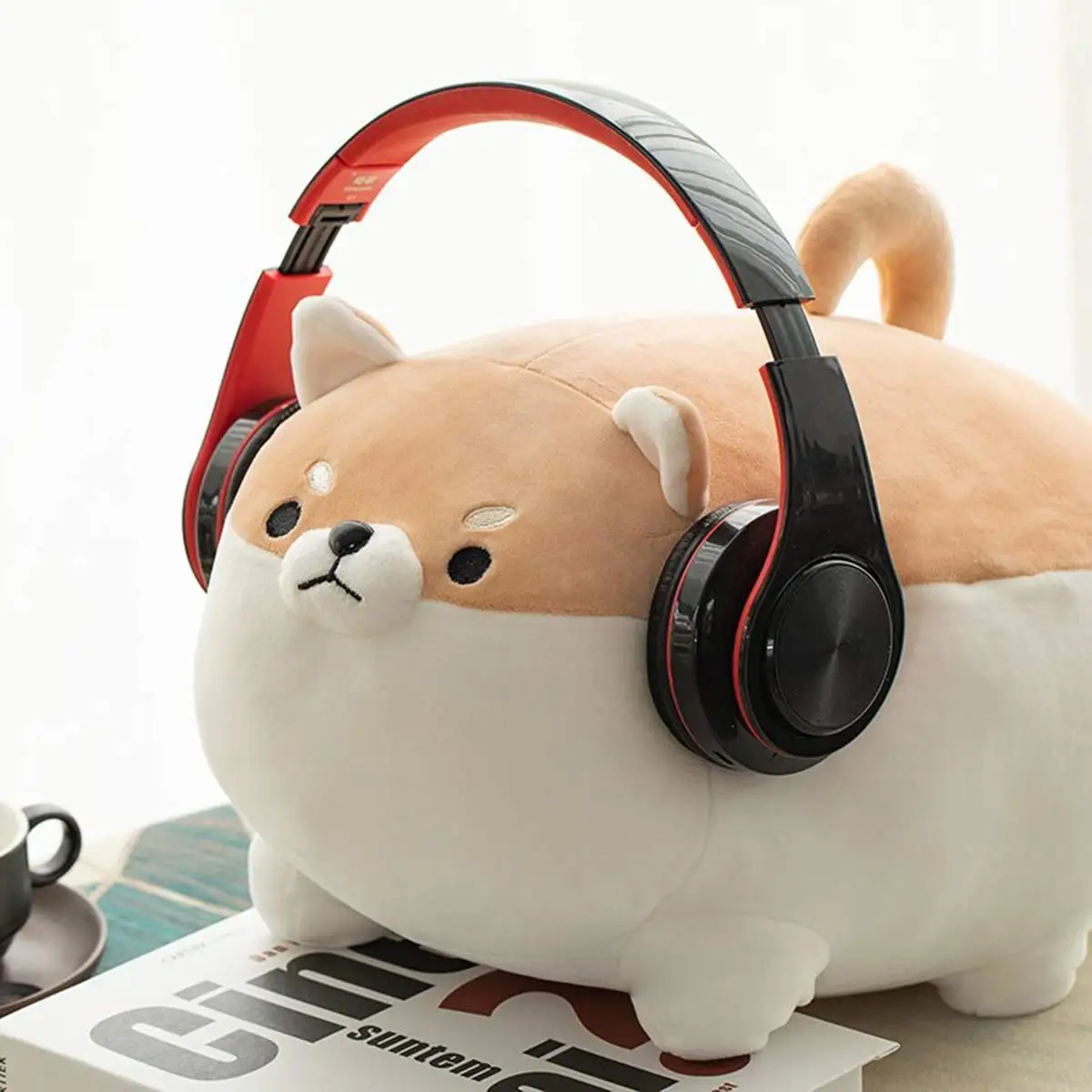 Плюшевая игрушка в виде чучела Шиба ину аниме корги Kawaii плюшевая собака мягкая