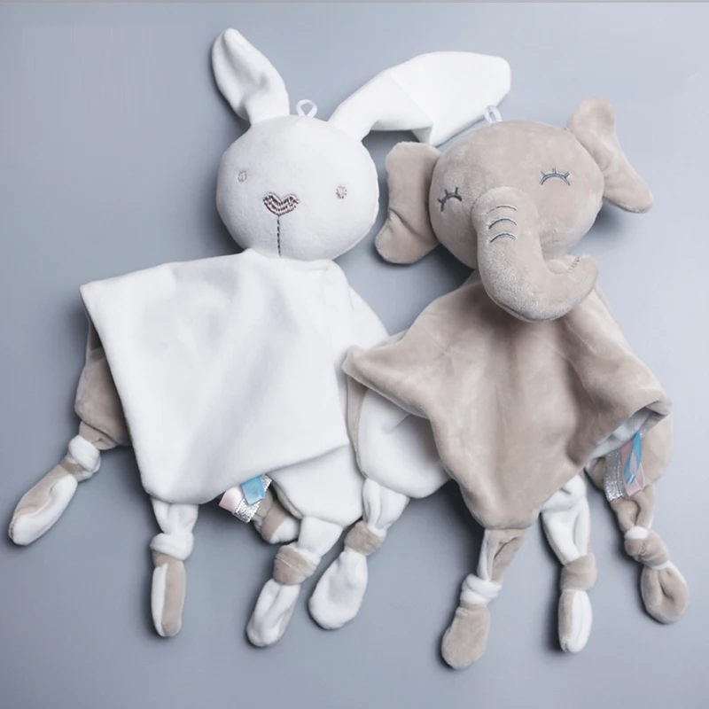

Baby Comforter Toys Plush Bunny Doudou Bebe Sleeping Towel Montessori Baby Rattles Stuffed Animals Appease Baby Toys 0 12 Months