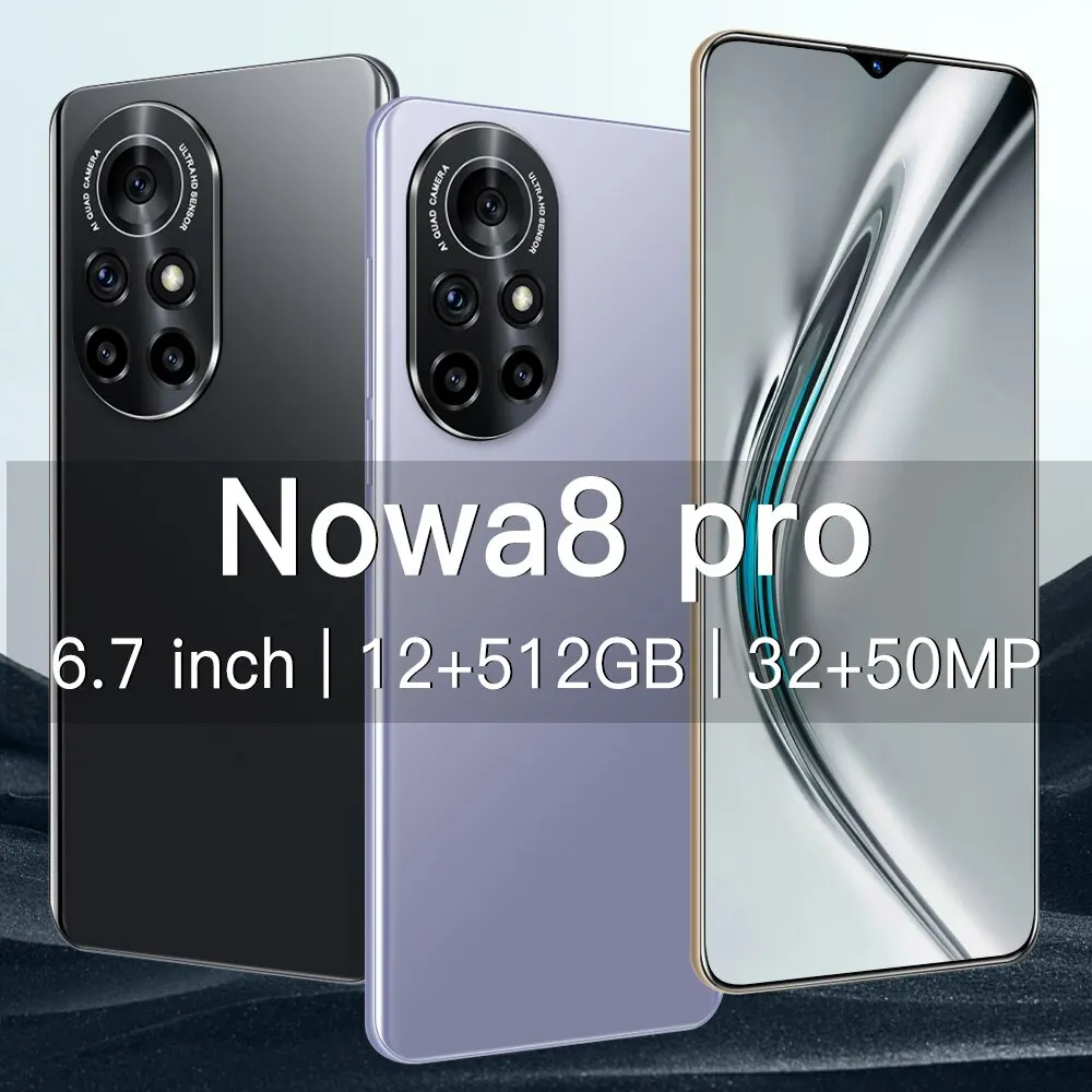 

Nowa8 Pro 5G 6.7inch Full Screen 32MP Front Camera 50 Million HD Unlocked Cell Phones Android11.0 Smart Phone 6800mAh Mtk6889