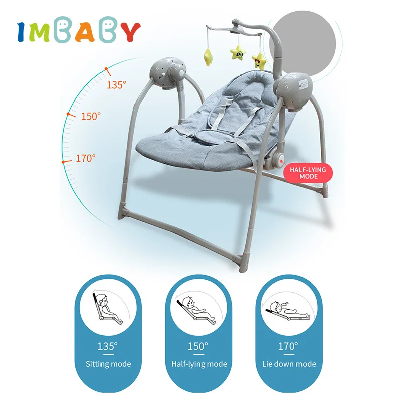 IMBABY электрическое многофункциональное кресло-качалка для малышей подарок