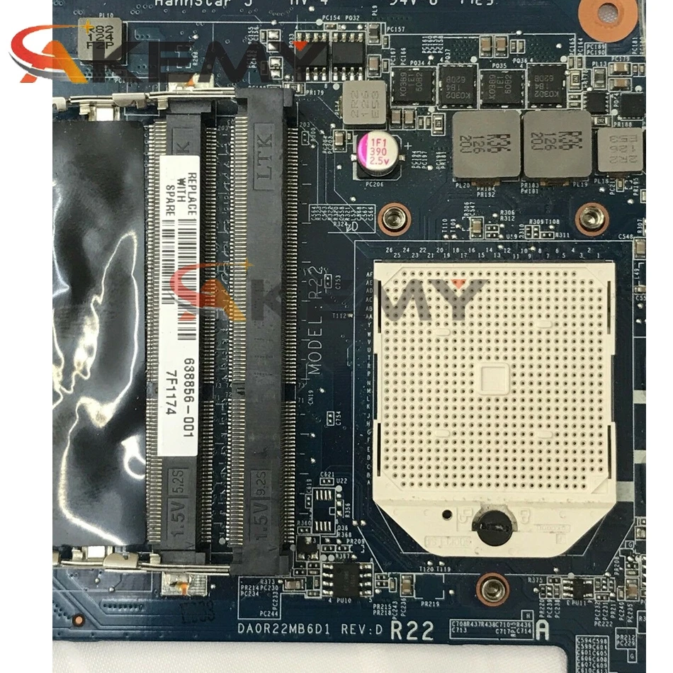 

AKemy laptop Motherboard For HP Pavilion G4 G6 G7 AMD Mainboard DA0R22MB6D1 638856-001 638856-501 DDR3