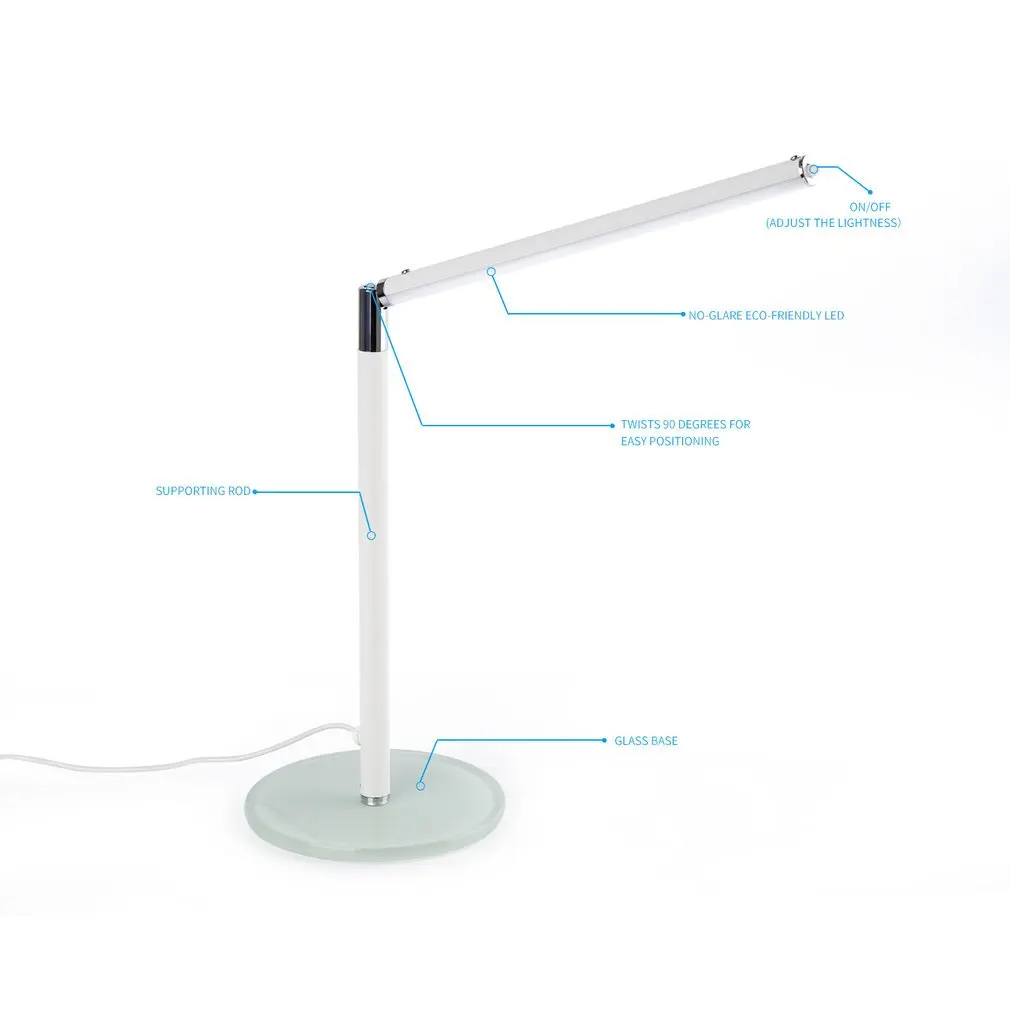 Регулируемая Гибкая энергосберегающая Настольная лампа с регулировкой яркости