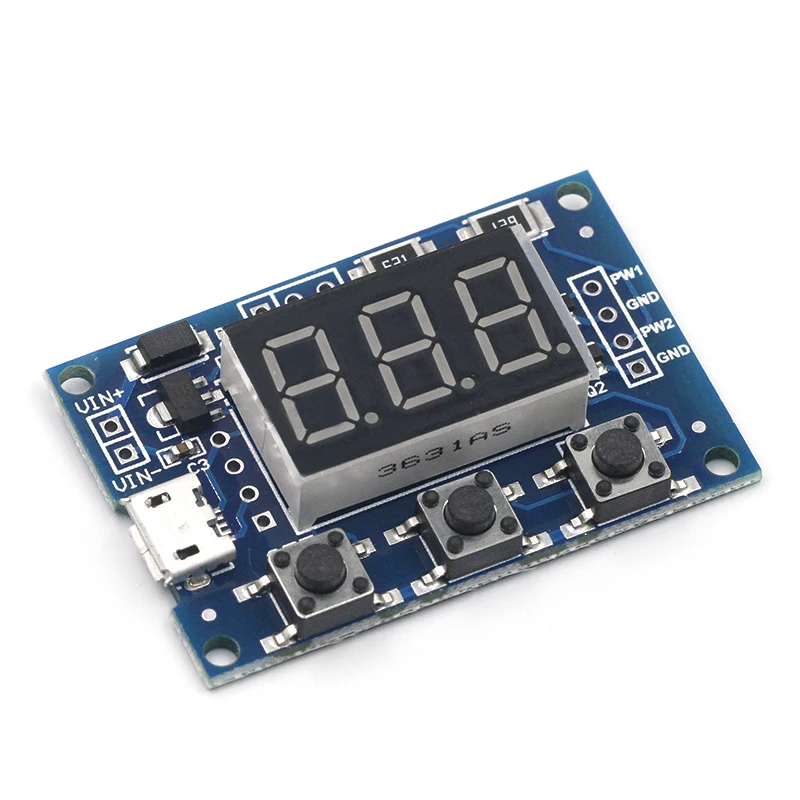 Постоянный ток 5 30V микро USB 5V Мощность независимых PWM генератор сигналов 2 канала