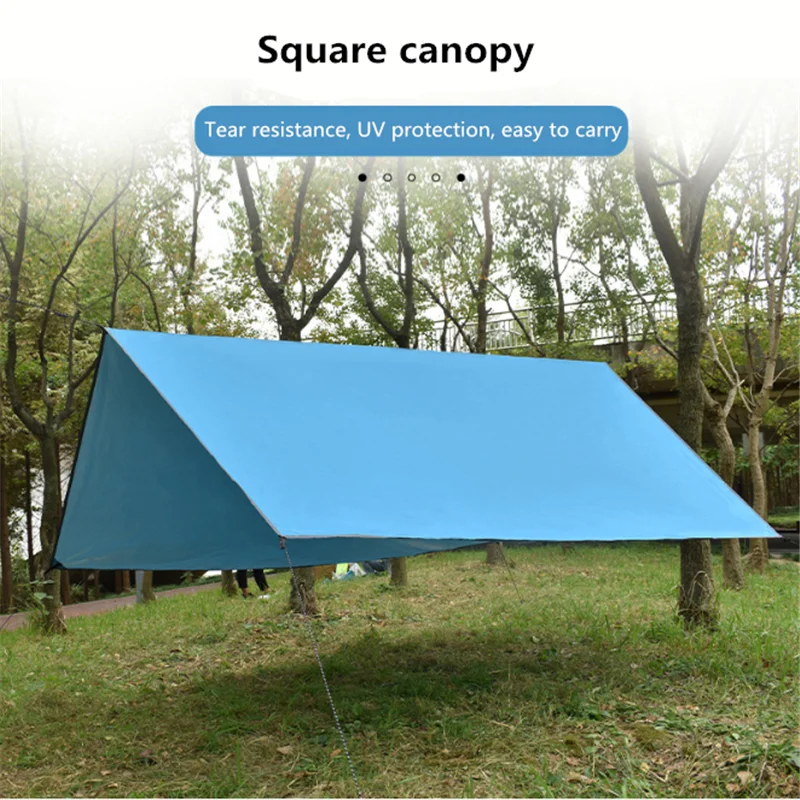 

3-4 people family outdoor camping tents lightweight sun protection tarpaulin awning tent shade canopy beach tent