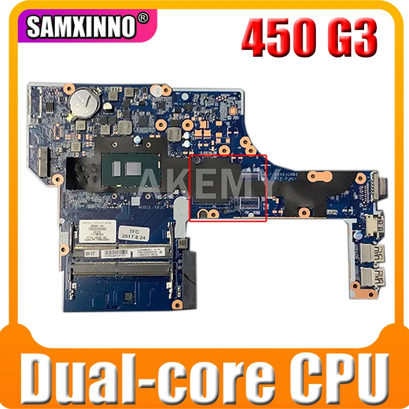 

855669-601 855669-501 855669-001 для HP ProBook 450 g3 470 G3 материнская плата для ноутбука с двухъядерным процессором DDR4 100% полностью протестирована
