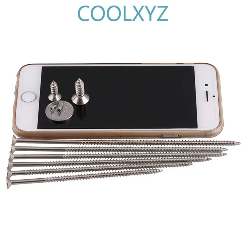 Самонарезающие винты Phillips длинные из нержавеющей стали с потайной головкой |