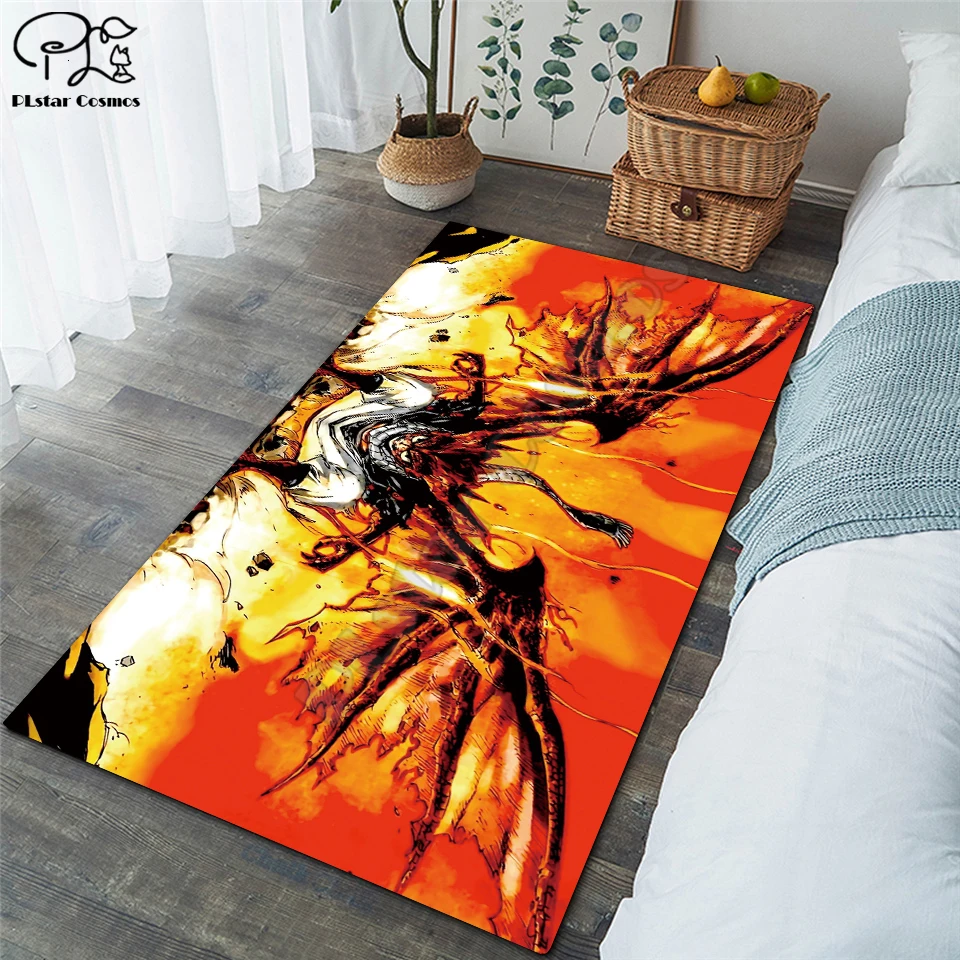 Противоскользящий коврик с аниме Фея хвост 3D нескользящий для столовой гостиной