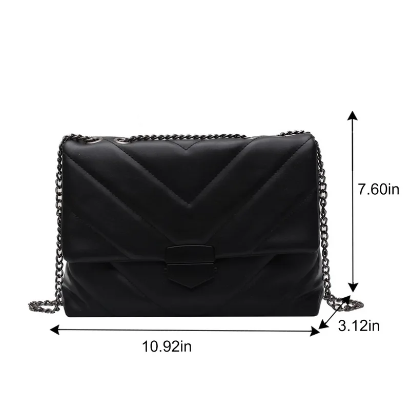 

Embroidery Thread PU Leather Crossbody Bags for Women 2021 Fashion Trend Hand Bag Women's Branded Trending Shoulder Handbags