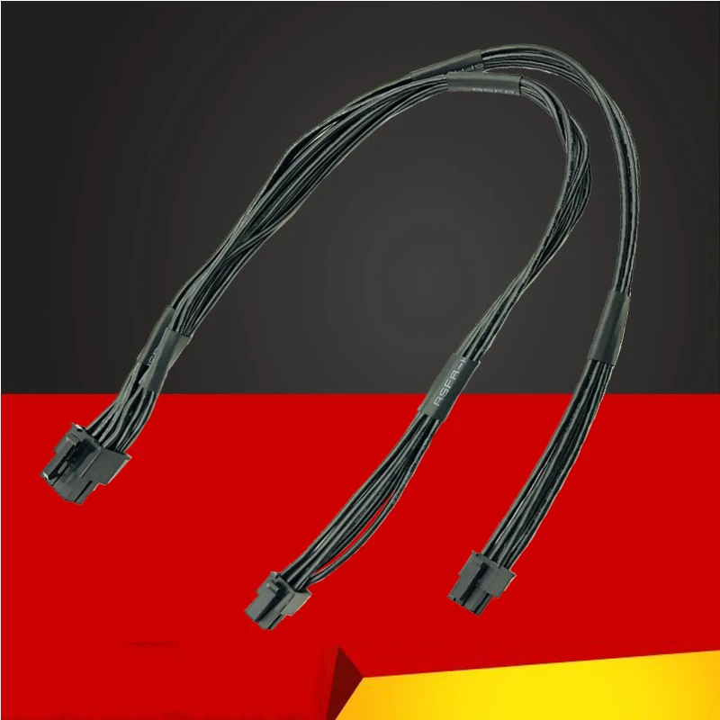 Компьютерные кабели 18AWG двойной мини 6Pin к 8Pin PCIE GPU Кабель питания для GTX1080 MAC Pro MA970