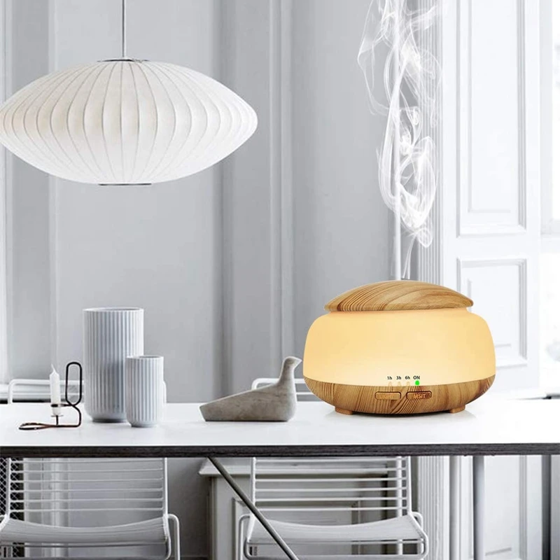 

Essential Oils Diffuser,Ultrasonic Atomization Aromatherapy Humidifier with Atmosphere Lamps,for Office/Bedroom(UK Plug)