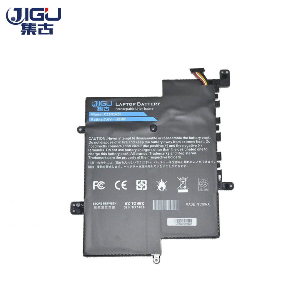 JIGU 7 6 В 2 ячейки Аккумулятор для ноутбука Asus 0B200 02500000 C21N1629 C223NA E203MA L203NA E203MAH E203N E203NA