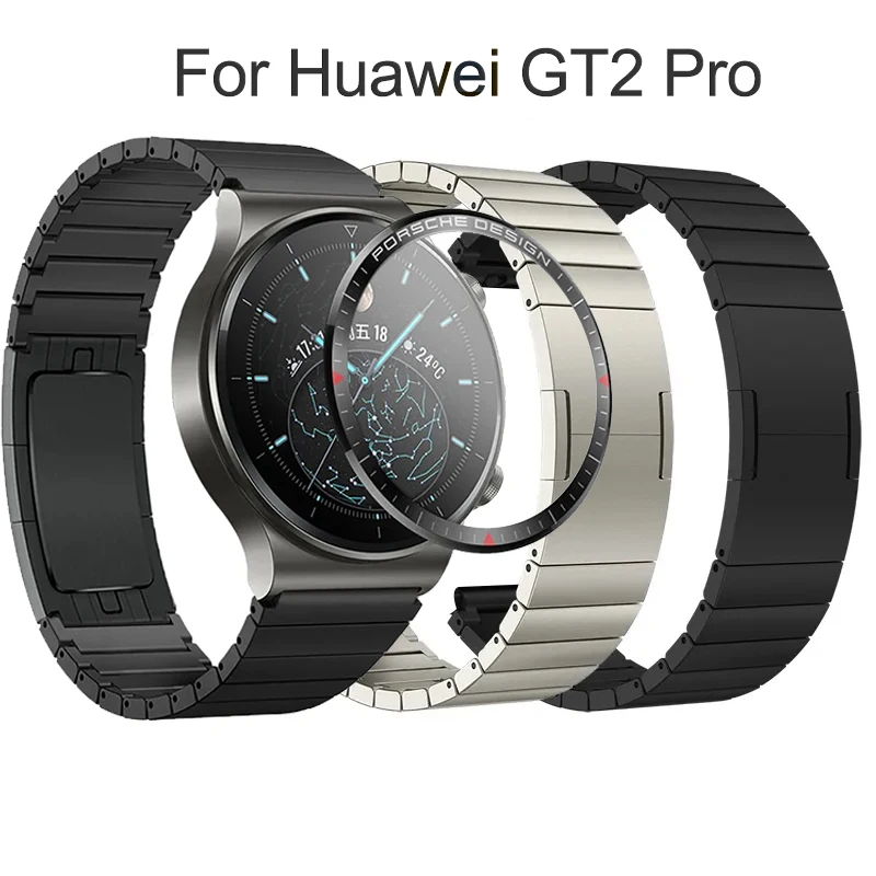 

Smart Watch Strap for Huawei Watch GT2 Pro 22mm Stainless Steel Metal Watch Band for GT2 46mm GT2e WristBand add Protective film