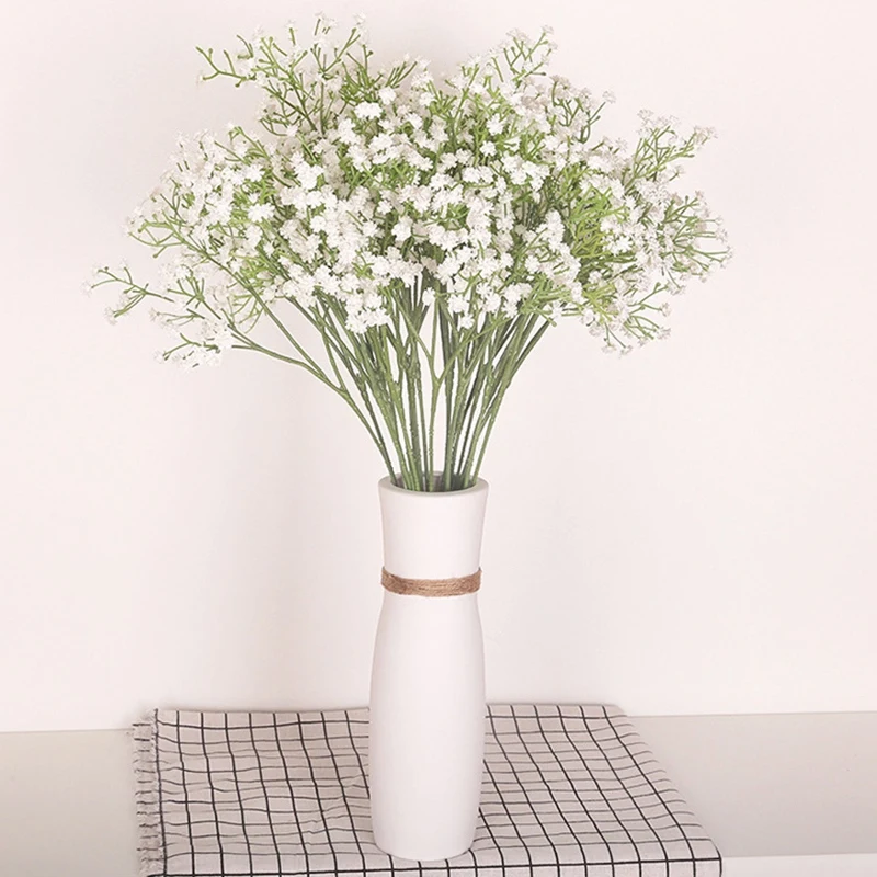 6 шт. искусственный детский дышащий гипсофиловый цветок Свадебный домашний Декор