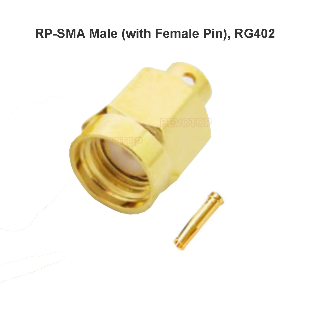 10 шт./лот RG402 RP-SMA / SMA штепсельная вилка паяльный разъем для Φ RG141 RF коаксиальный