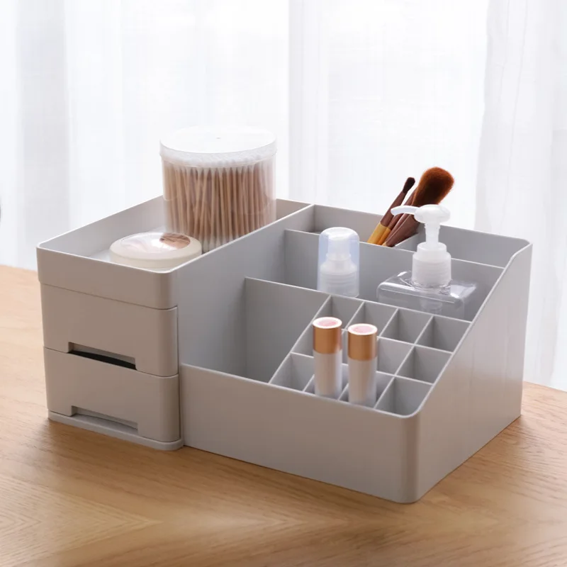 YiCleaner большой Косметика Коробка Пластик Макияж Организатор ящика держатель для