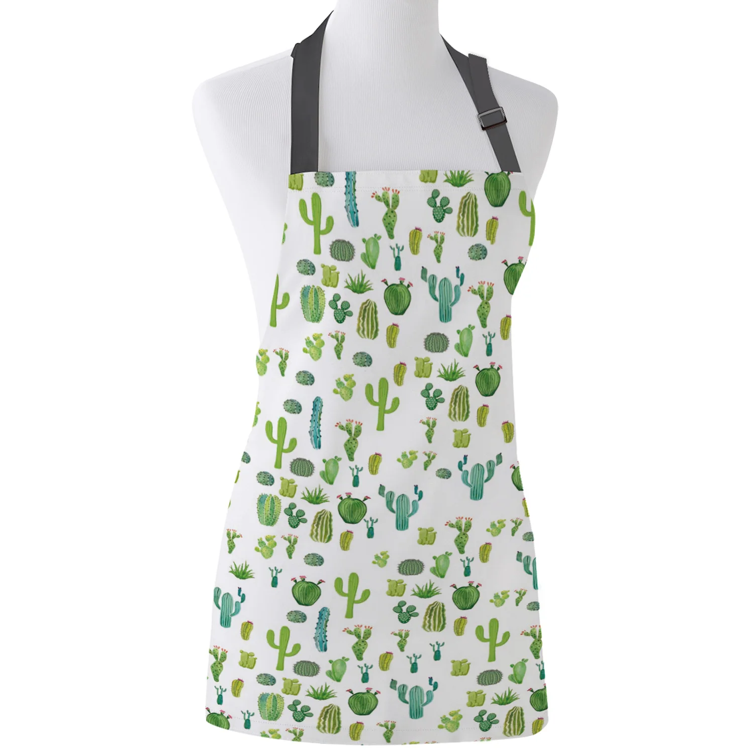 

Кухонный Фартук Nordic Cactus Регулируемый нагрудник для барбекю фартуки из парусины для женщин кухня Выпечка Ресторан дети