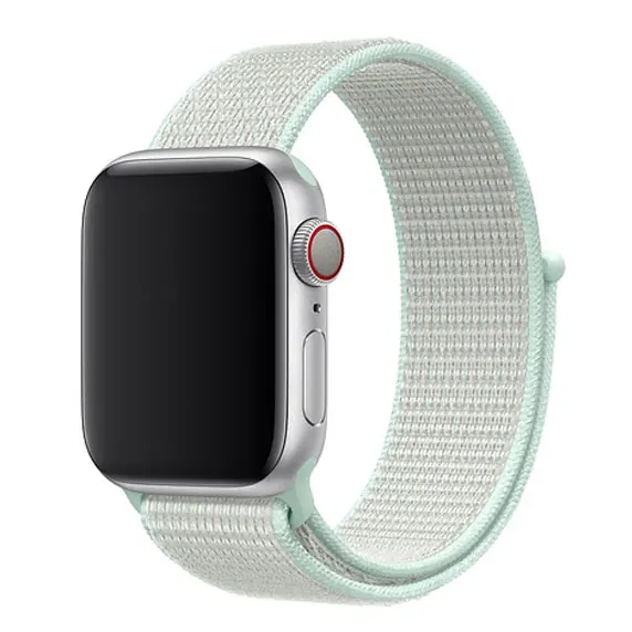 Teal Tint Ремешок для наручных часов Apple Watch Series 5/4/3/2/1 38 мм 42 мм нейлон дышащий сменный ремешок Спортивные петли для наручных часов Apple Watch, версии 44 мм 40 мм - Цвет ремешка: Teal Tint