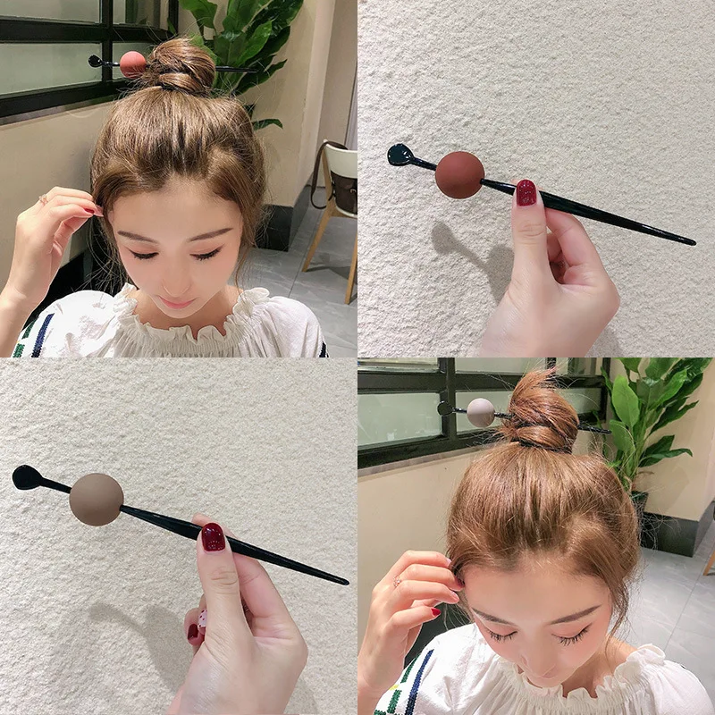 

Japanese Style Round Ball Hairpin, Simple and Modern Ball Head Set Hairpin, Lazy Sweet Girl, Forest Headwear Hair Tools