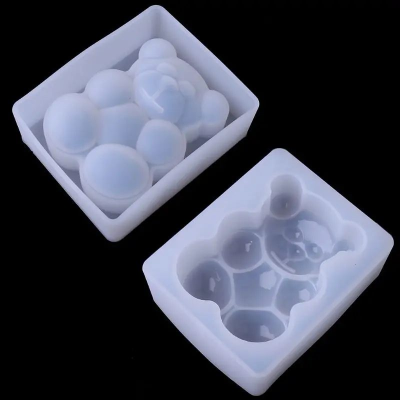 

Crystal Epoxy Resin Mold 3D Bear Aromatherapy Plaster Casting Silicone Mould DIY Crafts Jewelry Making Tool W0YA