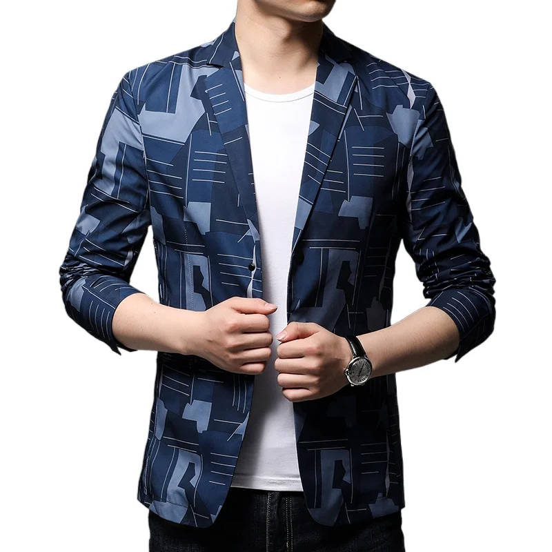 

spring and summer men's casual camouflage suit jacket casual long-sleeved fashion suit/ men blazer /men suits men suit jackets