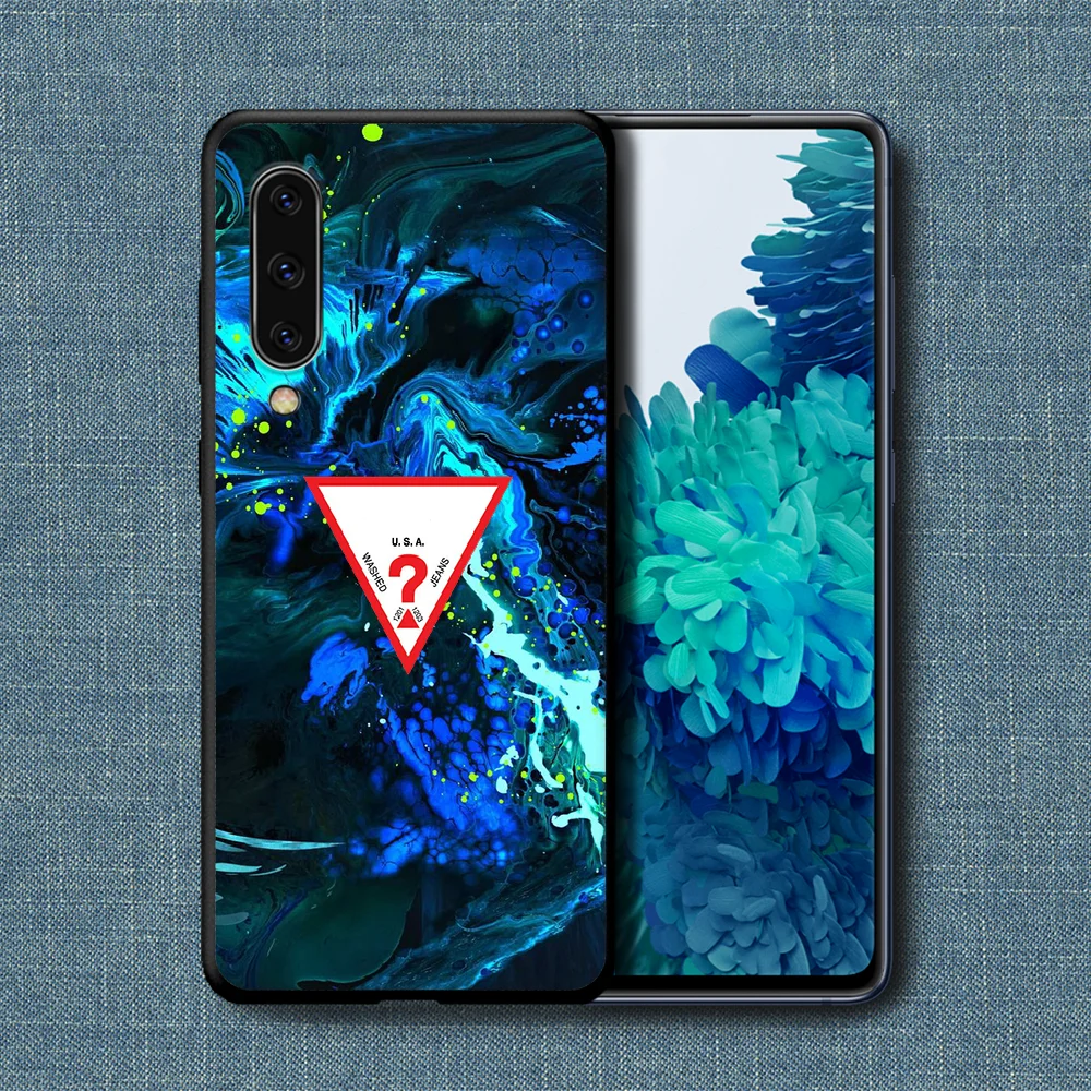 

Guess Trendy Brand Phone Case For Samsung Galaxy A 3 5 7 8 10 20 20E 21S 30 30S 40 50 51 70 71 black Cell Tpu Prime Pretty