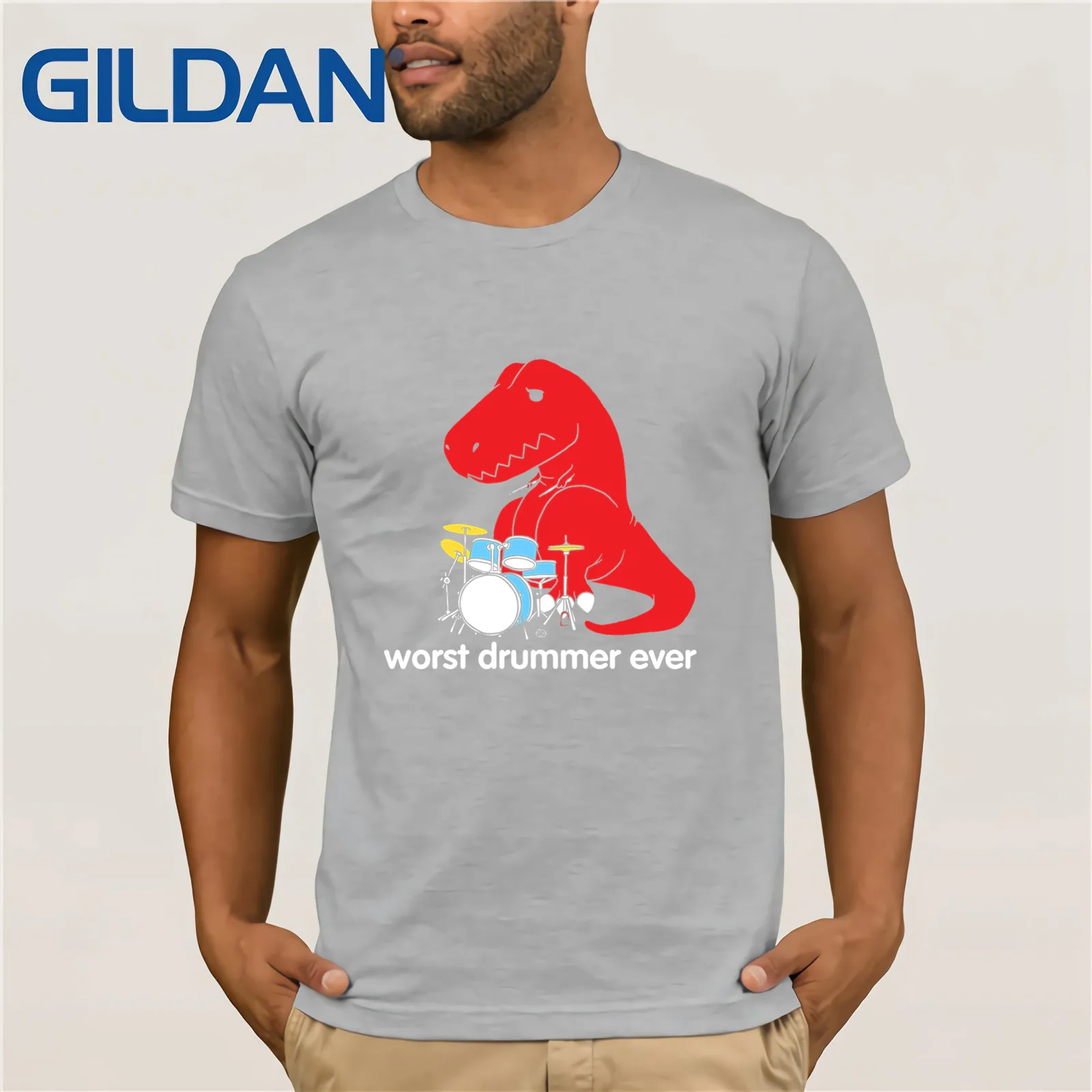 Goodie Two Sleeves Worst Drummer Ever T Shirt 2020 New Streetwear men's short-sleeved t-shirt Funny Tees Cotton Tops | Мужская