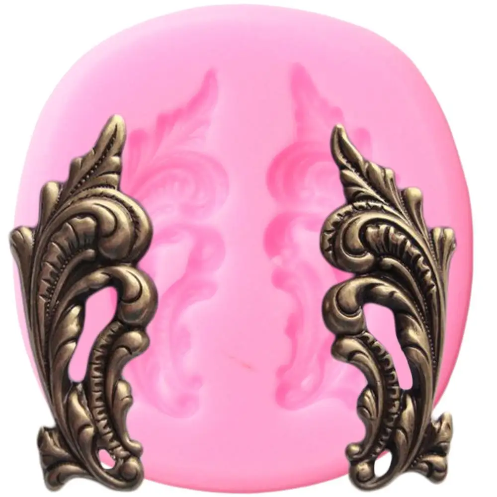 Свиток листья границы силиконовые формы рельеф листьев кекс Топпер инструменты