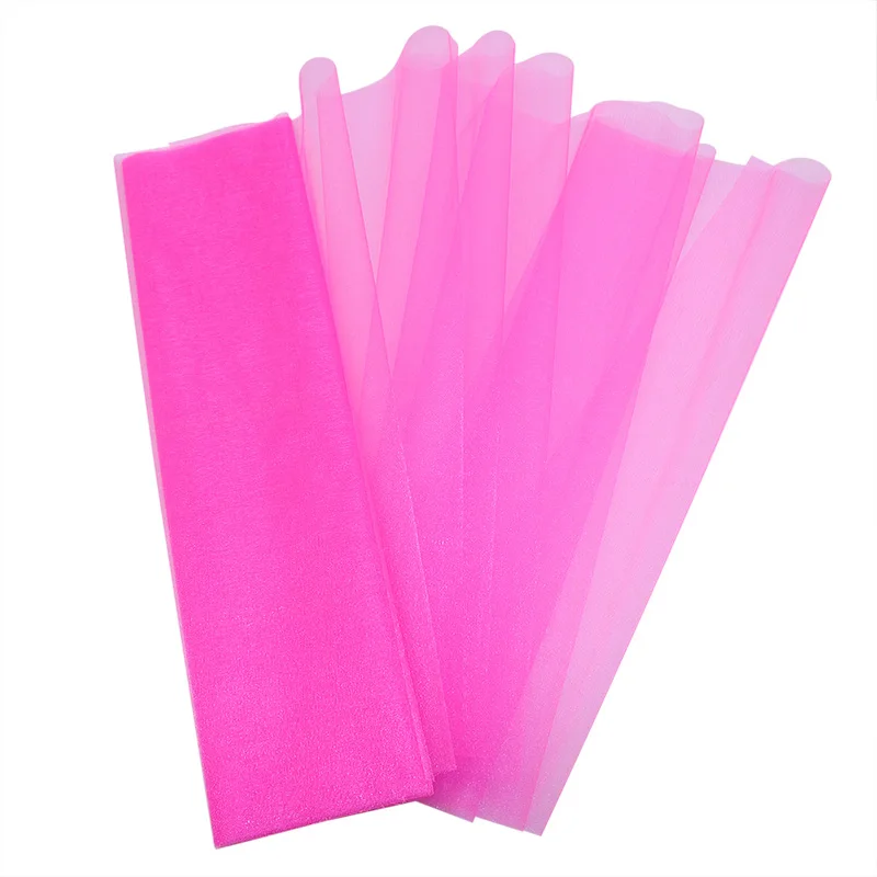 Dark pink 5 м/10 м 48 см тюль рулон ткань Катушка Туту прозрачный кристалл органза тюль для дома свадебное украшение для душа ребенка DIY рубашка ремесло - Цвет: Dark pink