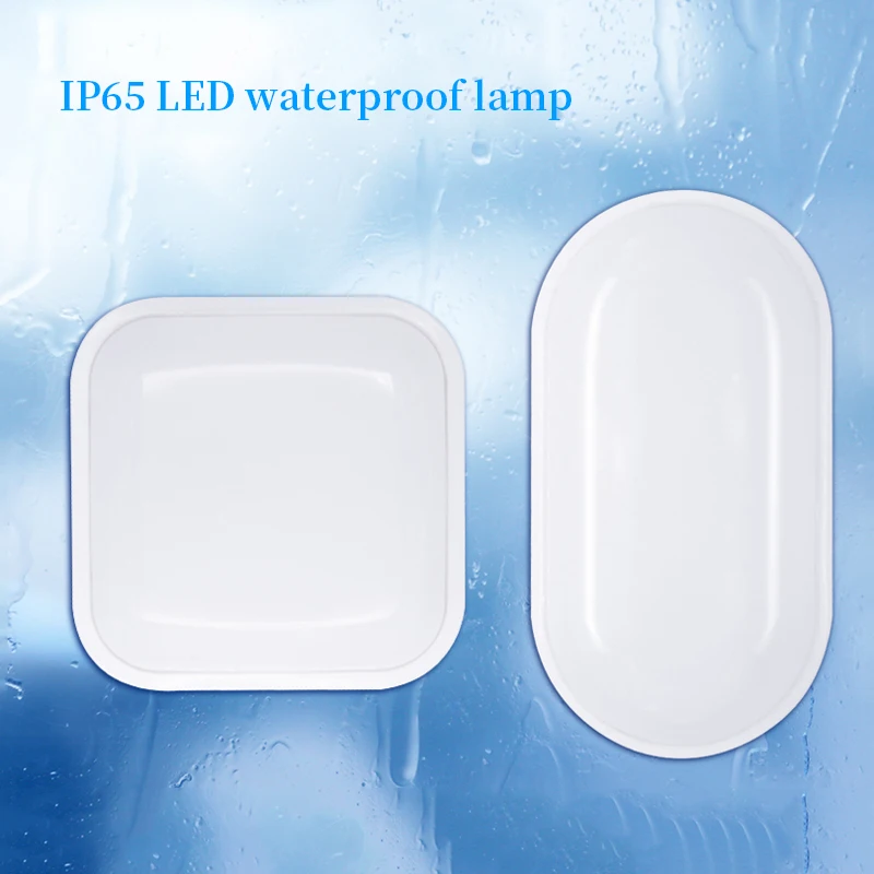 Светодиодный потолочный светильник водонепроницаемый круглый квадратный в