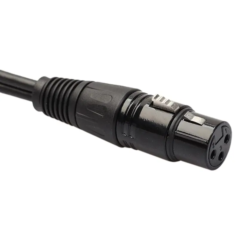3 Pin XLR Женский Джек двойной 2 штекер Y сплиттер кабель адаптер шнур 1 фут