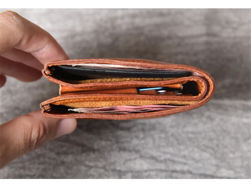 PNDME модный винтажный роскошный мужской женский маленький кошелек из натуральной