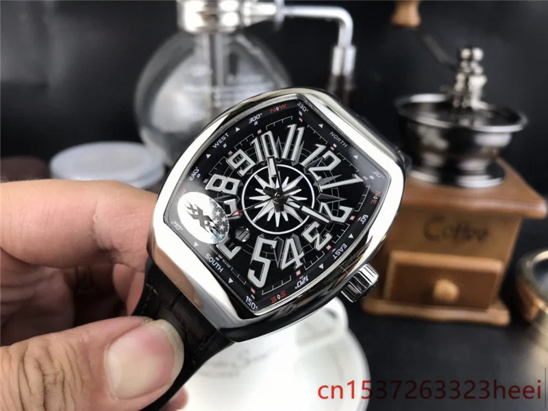 

Franck- Muller- watch men's skeleton automatic mechanical AAA watch gold skeleton retro men's women watch quartz watch