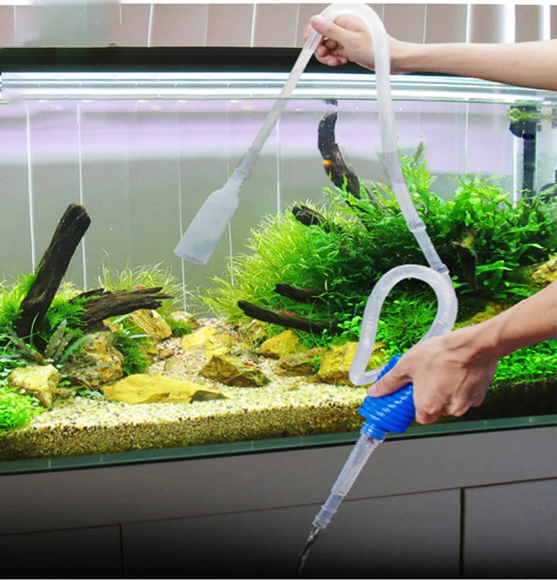 

Aquarium Fish Tank Siphon Tube Vacuum Water Swap Shphon Pump Siphon Gravel Cleaner Fish Tank Filter Water Exchange Tools